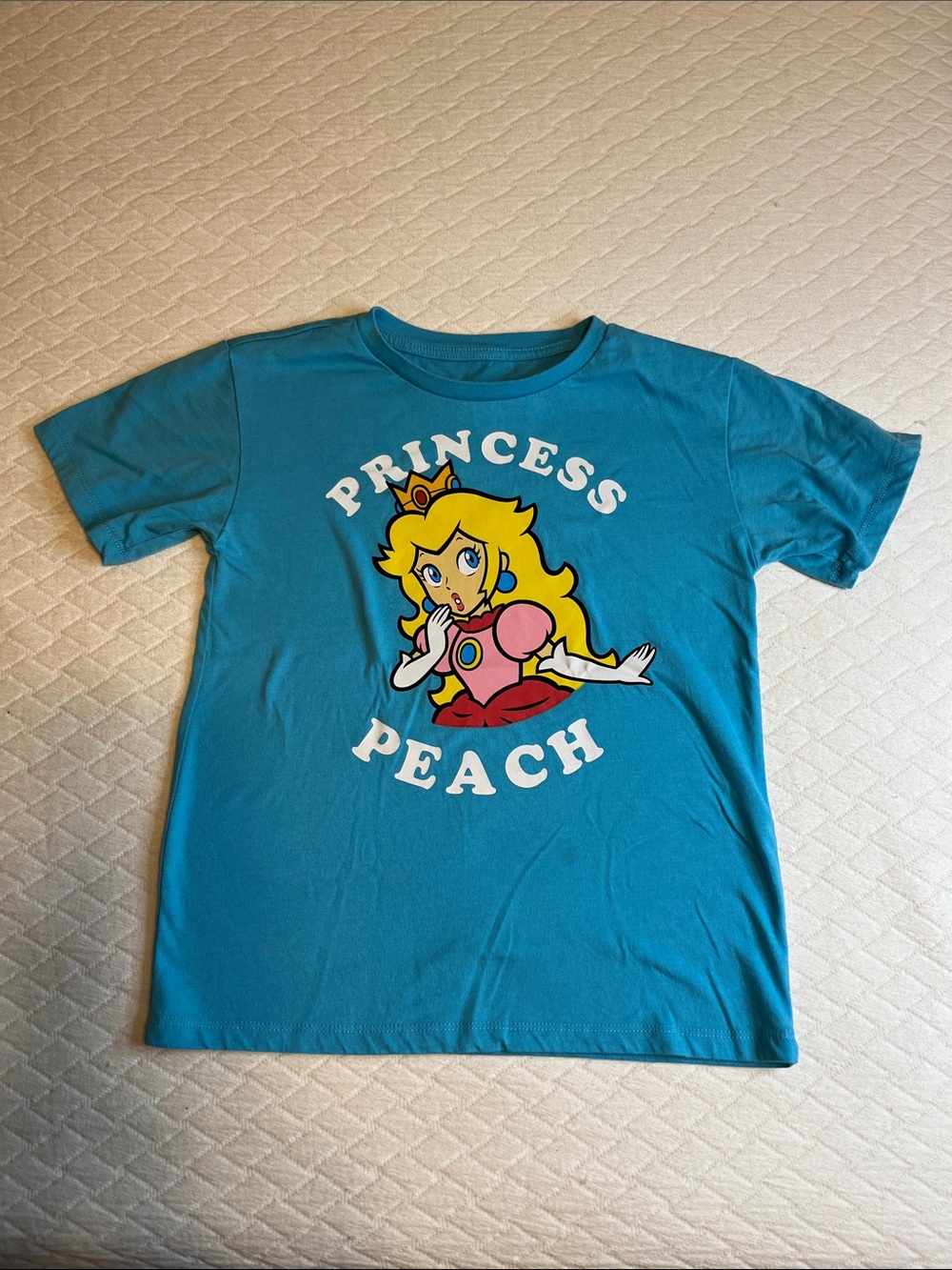 Princess Peach Graphic Short Sleeve Tee - Teal